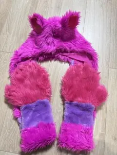 ディズニー チェシャ猫 マフラーファンキャップ