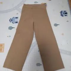 ルクールブラン　ベージュニット ワイドパンツ サイズ38