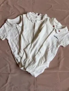 petit bateau 襟付きボデ肌着　6m 3枚セット