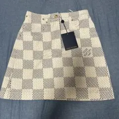 【正規品】ルイヴィトン ダミエアズールデニムAラインミニスカートのサムネイル