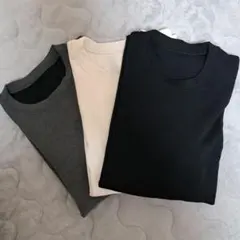 ユニクロ 3枚HEATTECH ULTRA WARM 長袖Tシャツ 超極暖
