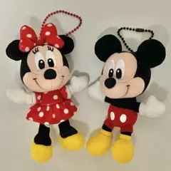 ミッキー・ミニー ぬいぐるみストラップペア　ディズニーランド