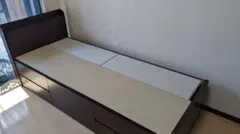 【セミシングル】引き出し5杯収納ベッド【新品】のサムネイル