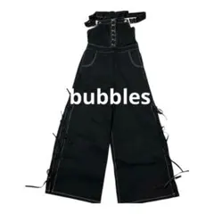 bubbles ホルダーリボンデニムサロペット フリーサイズのサムネイル