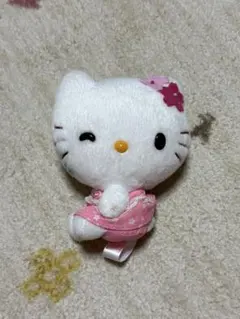 ハローキティ　ぬいぐるみ　お花　ウインク