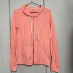 アメリカンイーグル　薄手パーカー　ピンク　サーモンピンク