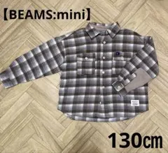 長袖チェックTシャツ【BEAMS mini】130㎝