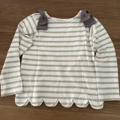 petit main ストライプ 長袖カットソー 120