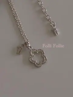 Folli Follie フォリフォリ フラワーモチーフ ネックレス