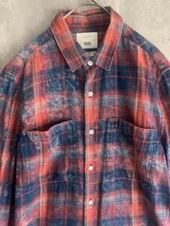 ほぼ新品 ZARA チェック柄カジュアルシャツ オンブレチェック風 S-M