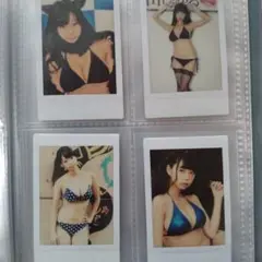青山ひかる　チェキ　４枚