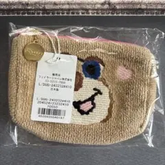 ラブラリーフェイラー】 ドアップテディ 巾着 ポーチ&ティッシュケース 