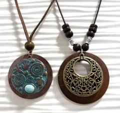 【期間限定値下げ中】ペンダント　紐　ネックレス　2点セット　アジアン　カジュアル