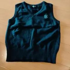 COMME CA ISM キッズ ベスト ブラック 110A