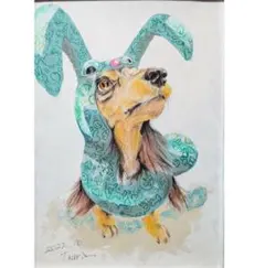 ユーパワー オイルペイントアート フレンチブルドッグ 油絵 送料込み