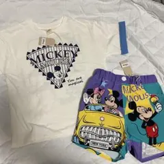 ディズニー　刺繍　Tシャツ　ズボン　半ズボン　セット　まとめ売り　リトシー