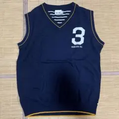 adidas ネイビー Vネック ベスト Lサイズ