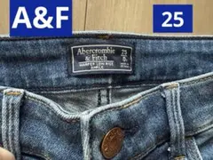 アバクロンビー&フィッチ　デニム　ジーンズ　スキニー ダメージ加工 25