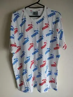 プーマTシャツ　サイズL　トリコロールカラー