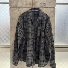 ZARA チェック柄フランネルシャツ S オンブレ