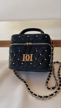 Darich キルティングパールバニティバック ブラック ダーリッチ