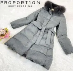 プロポーション ボディドレッシング ダウンコート フォックスファー S