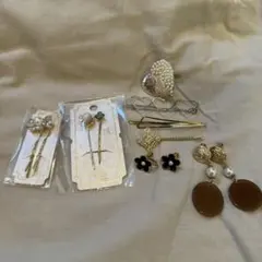 アクセサリーセット　ヘアアクセサリー　イヤリング　総額約2800円！
