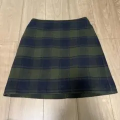 ウールブレンドミニスカート チェック UNIQLO 64cm