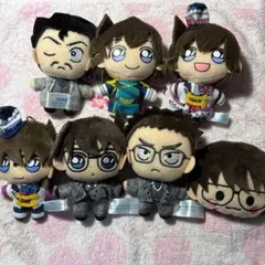 名探偵コナン　セガラッキーくじ　G賞　ぬいぐるみマスコット 7点セット