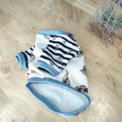 ラグラン　ハンバーガーワッフル×ボーダー　S