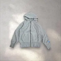 ORCIVAL ジップパーカー　ダブルジップ 霜降りグレー　短丈　サイズ0