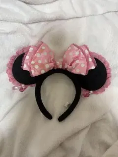 ディズニー イヤリングミニーカチューシャ ピンク