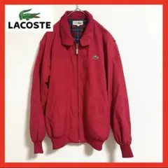 【美品】　ラコステ　LACOSTE スウィングトップ　ロゴ　赤　レッド　Lのサムネイル