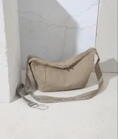 Ungrid 牛革付属 軽量撥水ソフトナイロン 大容量ショルダーバッグ