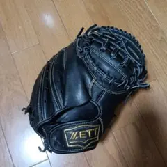 ZETT 軟式用 キャッチャーミット ブラックのサムネイル