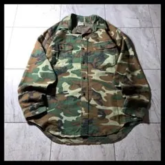 t*n様 USA製 80s 90s prentiss ミリタリー シャツ ウッド