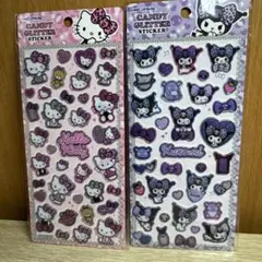 キャンディ グリッター ステッカー　２種セット　ハローキティ　クロミ　シール
