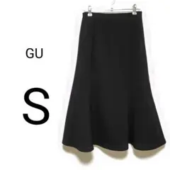 ◆美品◆ GU ジーユー スカート ブラック S Aライン 裏地なし