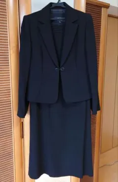 【KANSAI】喪服9AR　ブラックスーツ・ワンピーススーツ　クリーニング済