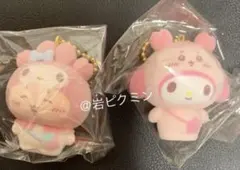 ちいかわサンリオ　シークレットフロッキーマスコットチャーム　古本屋✖️マイメロディ