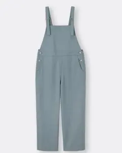 GU サロペット ストレートパンツ くすみブルー レディース XL