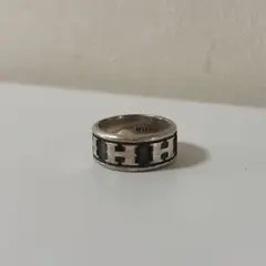 HUF シルバー ブラック リング　21号