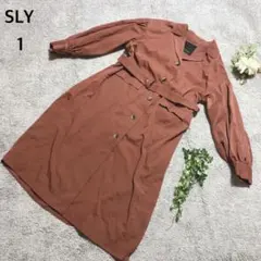 スライ　BALLOON SLEEVE COAT ロングコート ベルト付　ぽわん袖