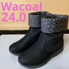 【中古】レディース　シューズ　ブーツ　ワコール　tear 24.0 3E 防水のサムネイル