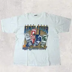 90s NCAA ビンテージTシャツ XL相当 白 カレッジ US古着 4136