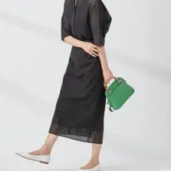 23区 コットン100％ エンブロイダリーレース ロングスカート Sサイズのサムネイル