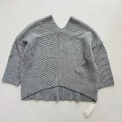 【新品未使用】COCO DEAL ニット Vネック グレー L相当（D651）