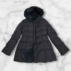 【美品】シビラ リバーシブルダウンコート ボア フード M