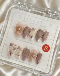 【No.003】ネイルチップ マグネット 3D花 フラワー