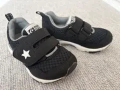 moonstar ムーンスターキャロット 黒　スニーカー 15.5cm 3E